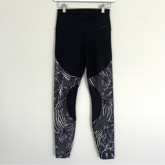 Nike Women's Dri-Fit Power Hyper Tight Fit Flutter Print Leggings, Size S - Picture 7 of 12